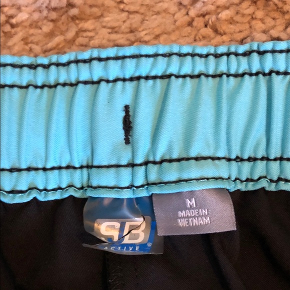 Women's Aqua and Black Track Suit - Picture 5 of 6